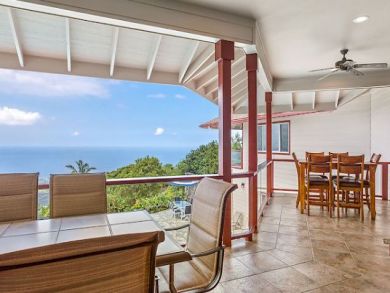 Covered Balcony with Outdoor Dining Tables